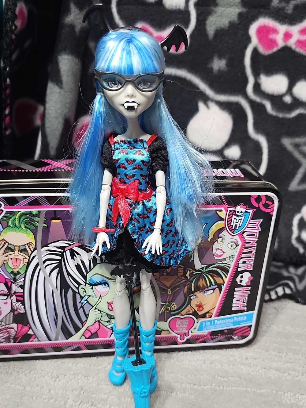 Monster High Freaky Fusion Ghoulla Yelps Doll 2008 Marking (OOB) Mattel Vintage
